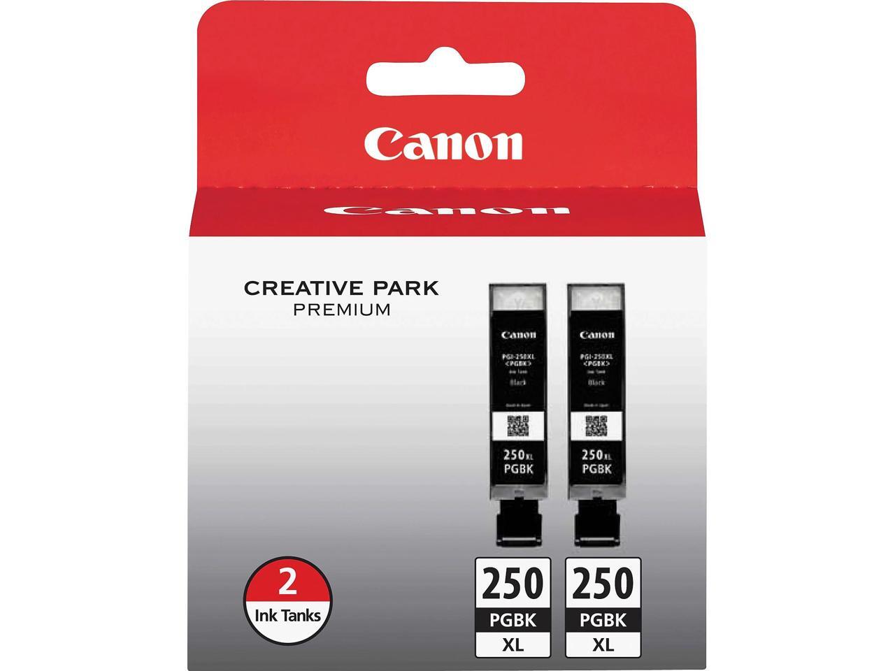 Canon PGI250XL PIXMA MG5420 HighYield Pigment Ink Cartridge, 2 Pack