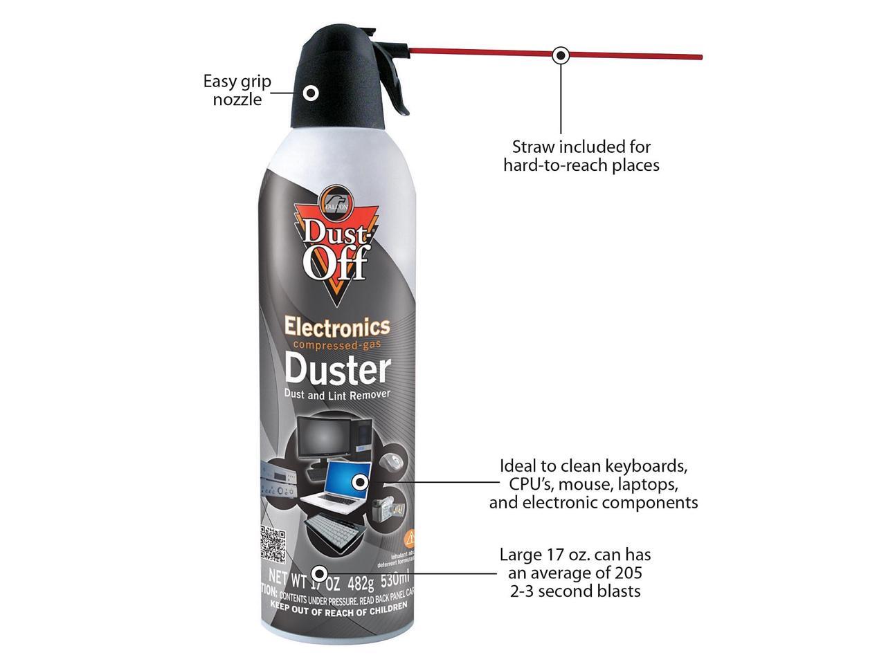 Falcon DustOff Jumbo Air Duster Bitterant 2/Pack (FALDPSJMB2) 608529