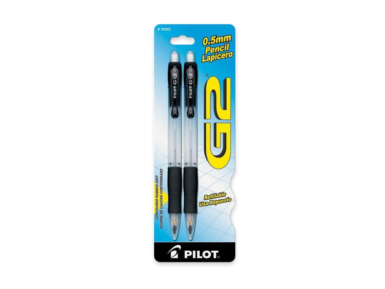 Pilot G2 Mechanical Pencil 0.5 mm Lead Size Black, Clear Barrel 2