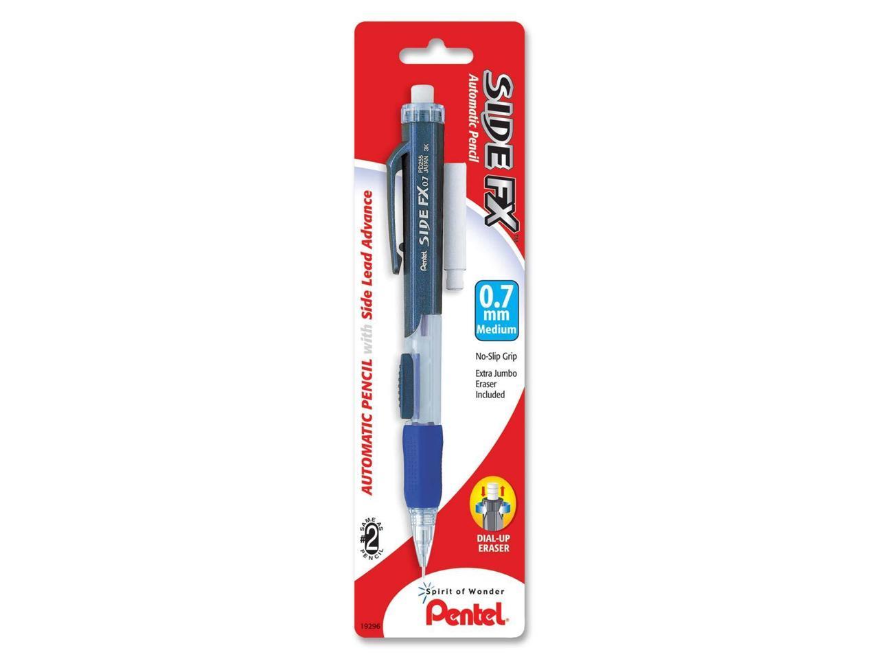 Pentel Side FX PD257 Mechanical Pencil 0.7 mm Lead Size - Blue Barrel ...