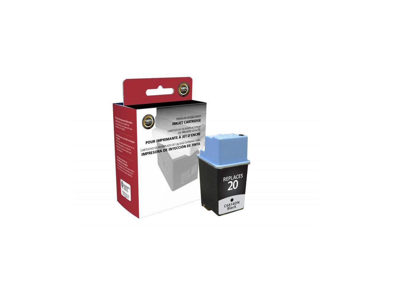 Cig 114755 Remanufactured Ink Cartridge Replaces Hp C6614d 20 Black 2831