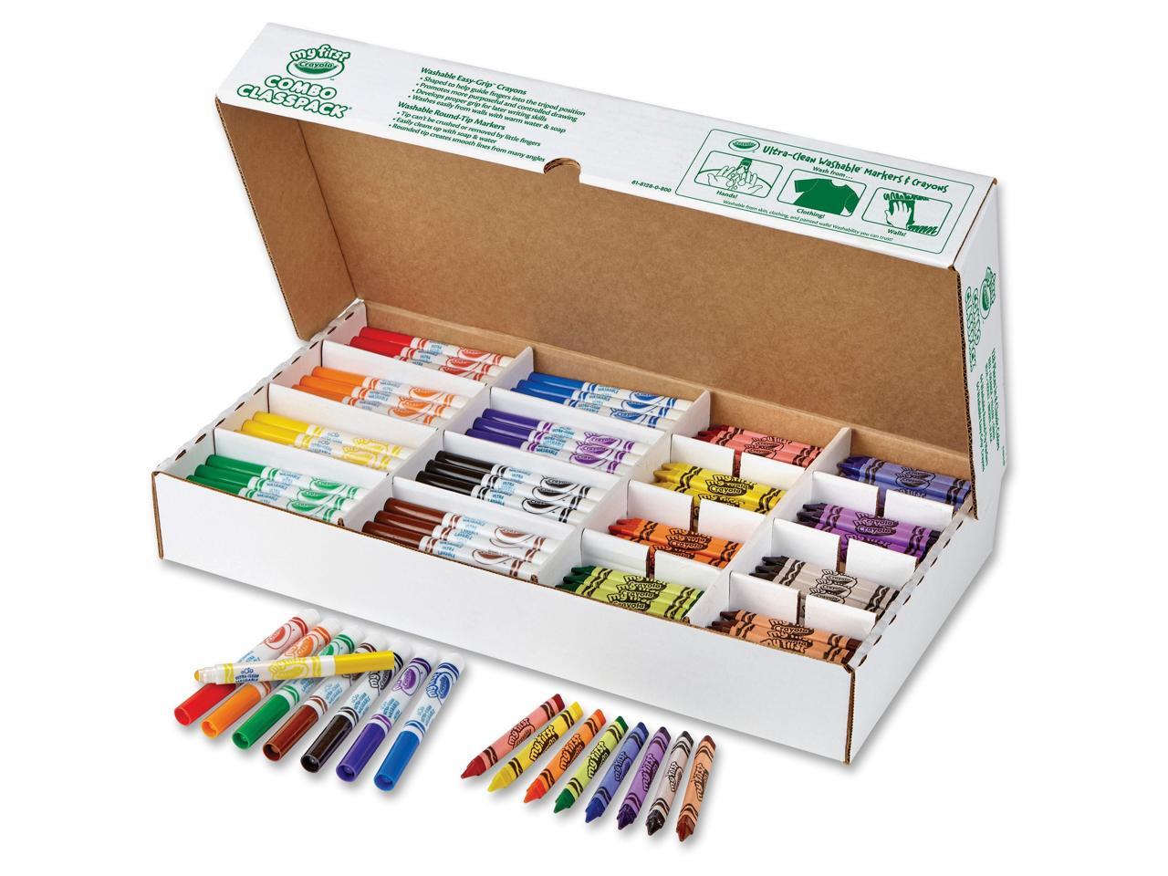 Crayola 818128 My First Crayons And Markers Combo Classpack, Eight
