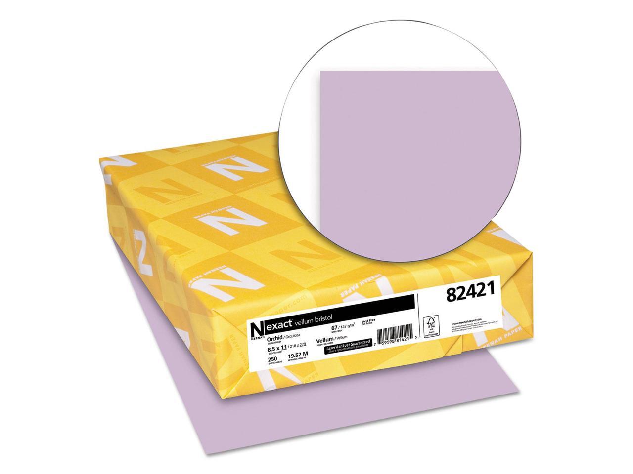 Neenah Paper Exact Vellum Bristol Cover Stock 67 lbs. 81/2 x 11 Orchid