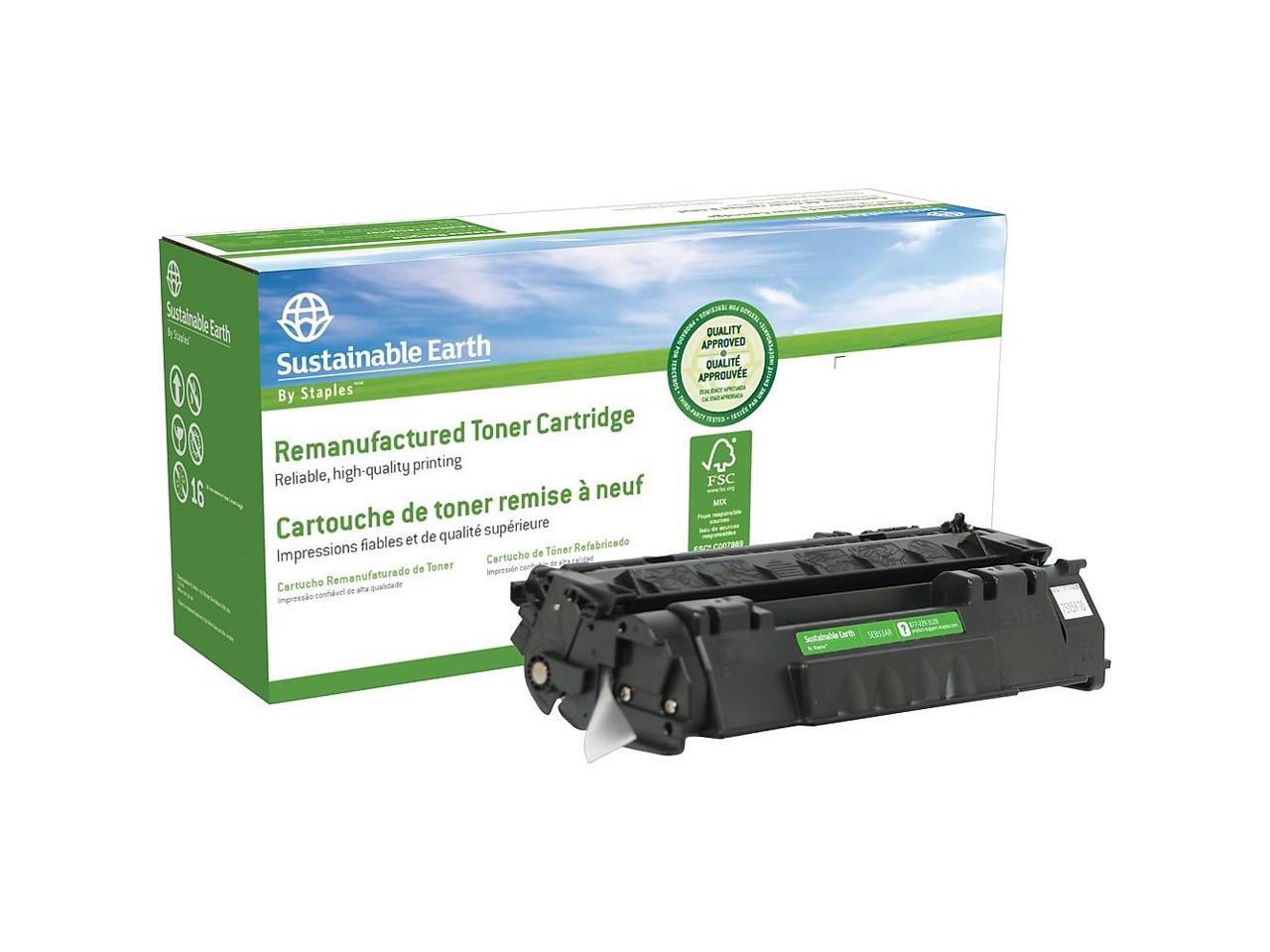 Staples ufactured Toner Cartridge Replacement for HP 53A (Black) 791341