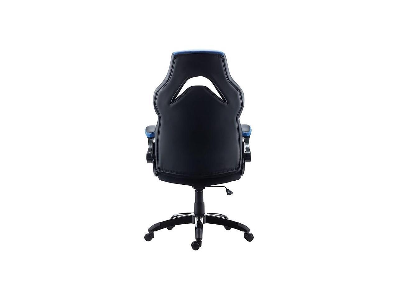 Staples luxura faux leather racing gaming chair