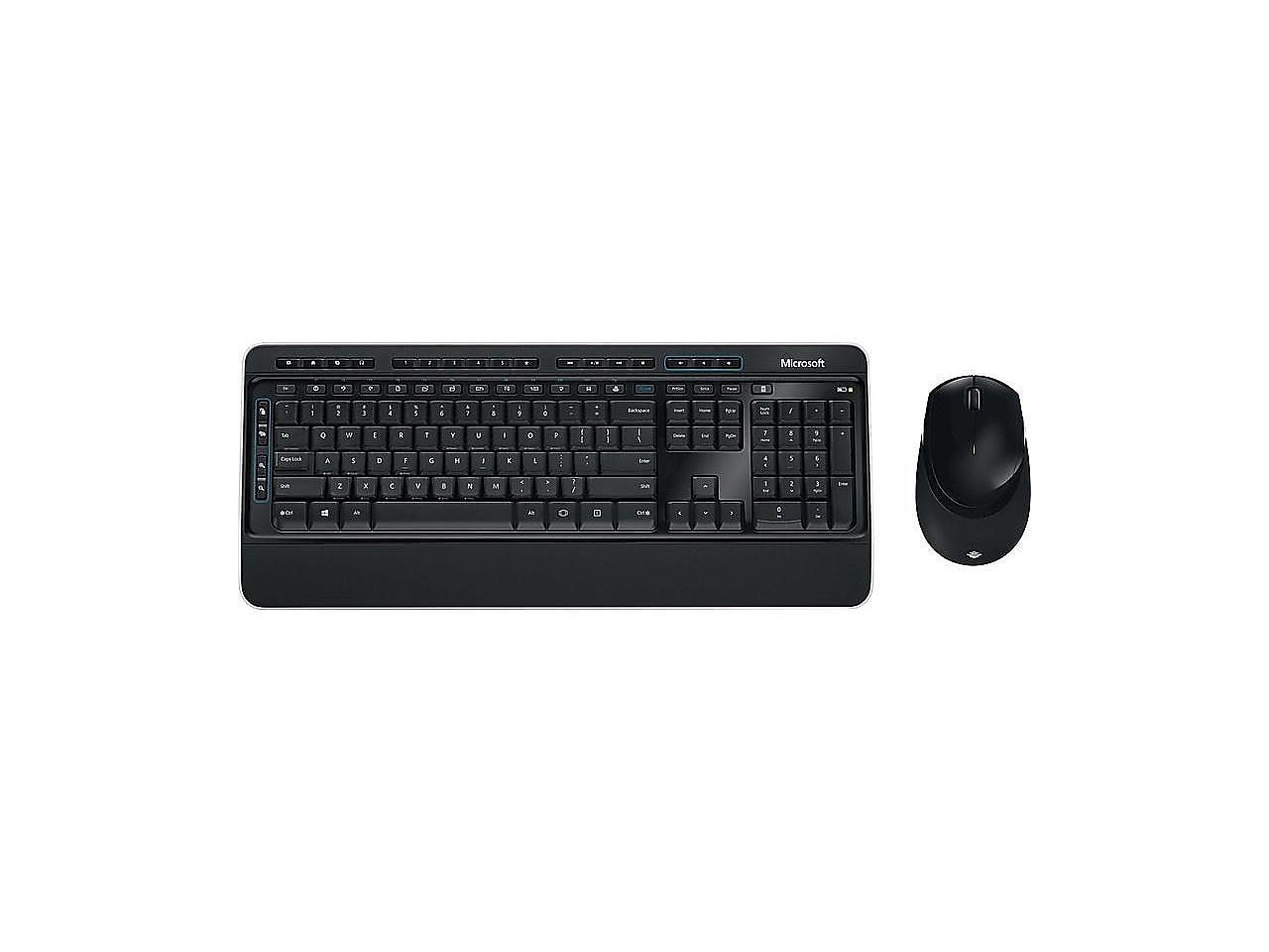 Microsoft wireless desktop 3050 black usb обзор