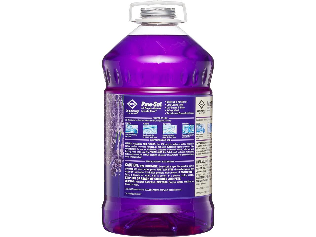 Clorox 97301EA PineSol Scented All Purpose Cleaners, Lavender Clean Bottle (144 fl. oz