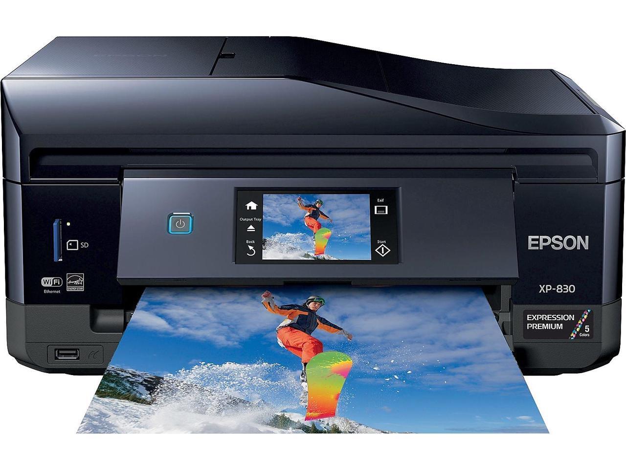 Epson XP830 Wireless Color Photo Printer Scanner, Copier & Fax
