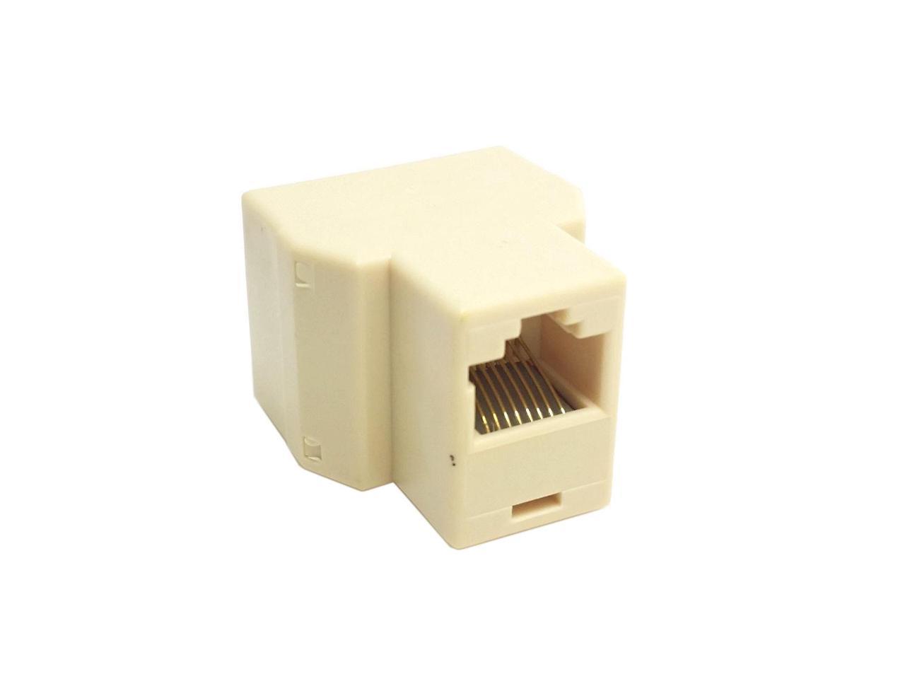 Rj45 8 Pin 8p8c Plug To Dual Rj45 Splitter Network Ethernet Patch Cord 