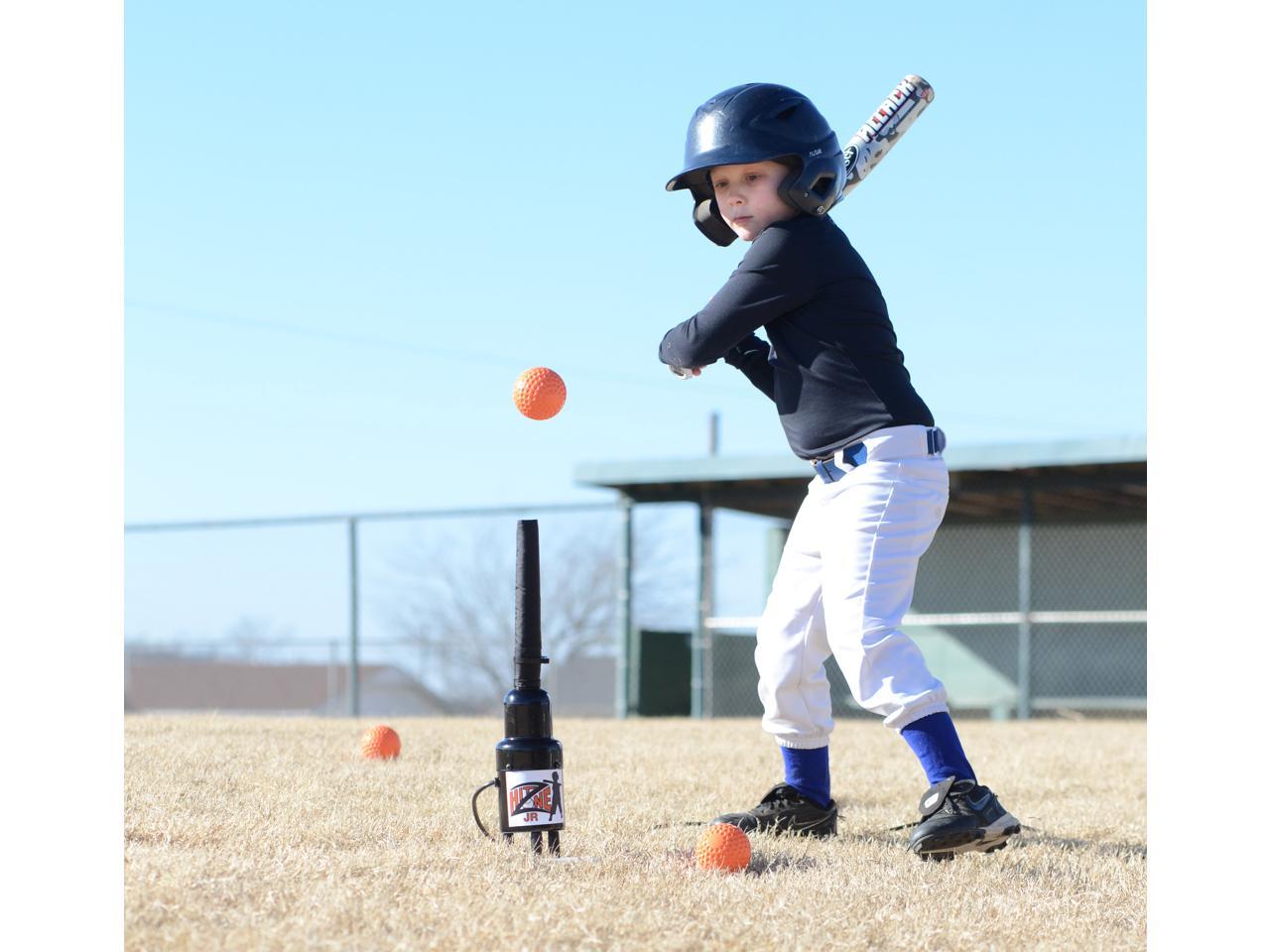 Hit Zone Jr Baseball & Softball Air Powered Batting Tee Combo! The Ball  Floats In Mid Air Creating A Unique Training Aid! Includes 14 Dimpled  Training 