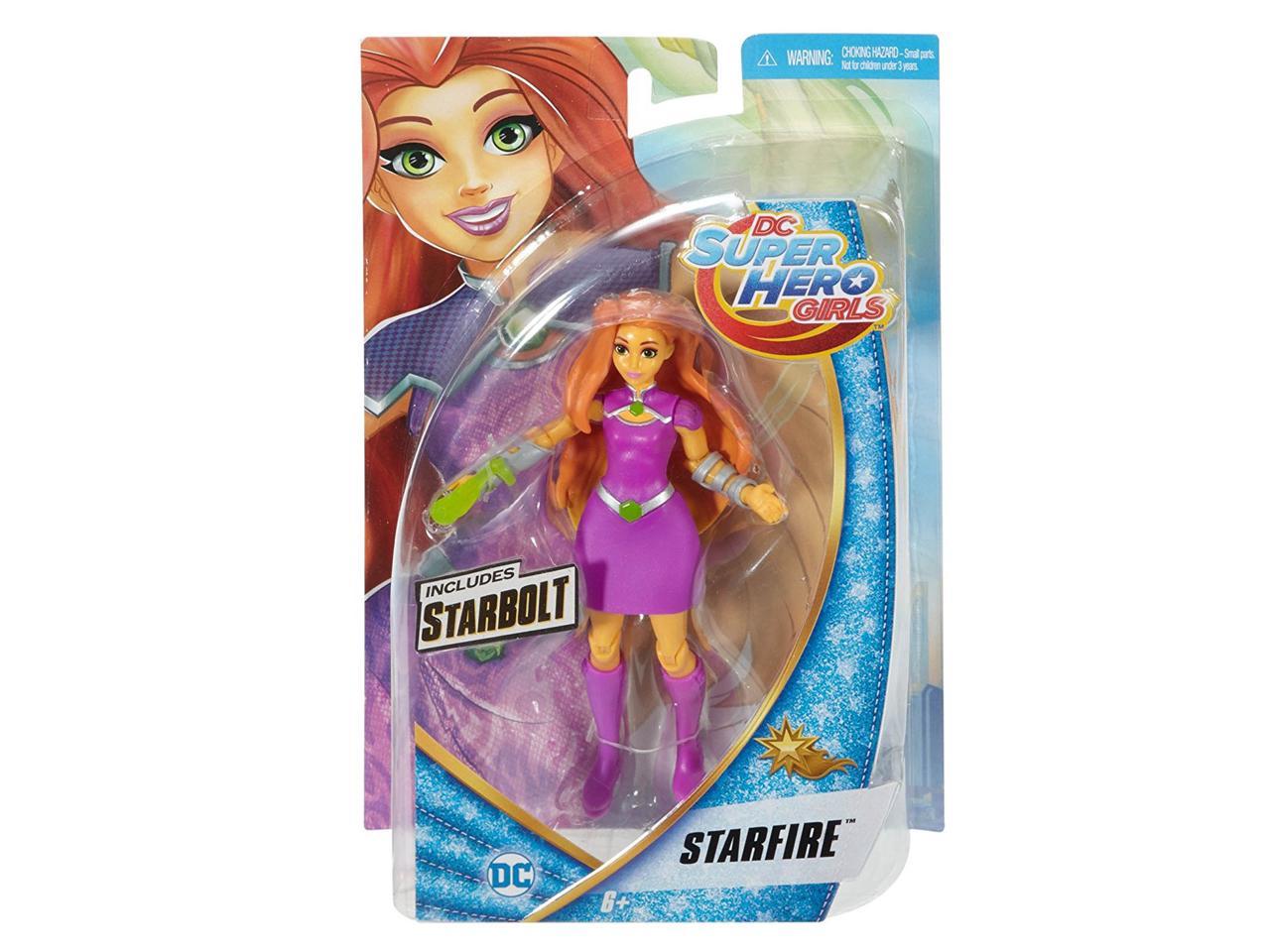 USA Seller DC Super Hero Girls Starfire Action Figure Includes Starbolt 