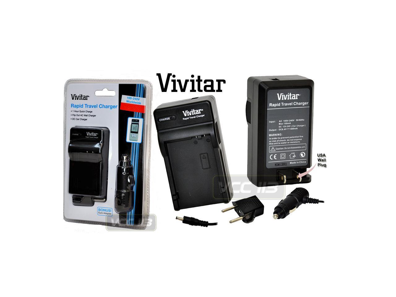 Vivitar Rapid Travel Charger for Canon NB-7L Battery 