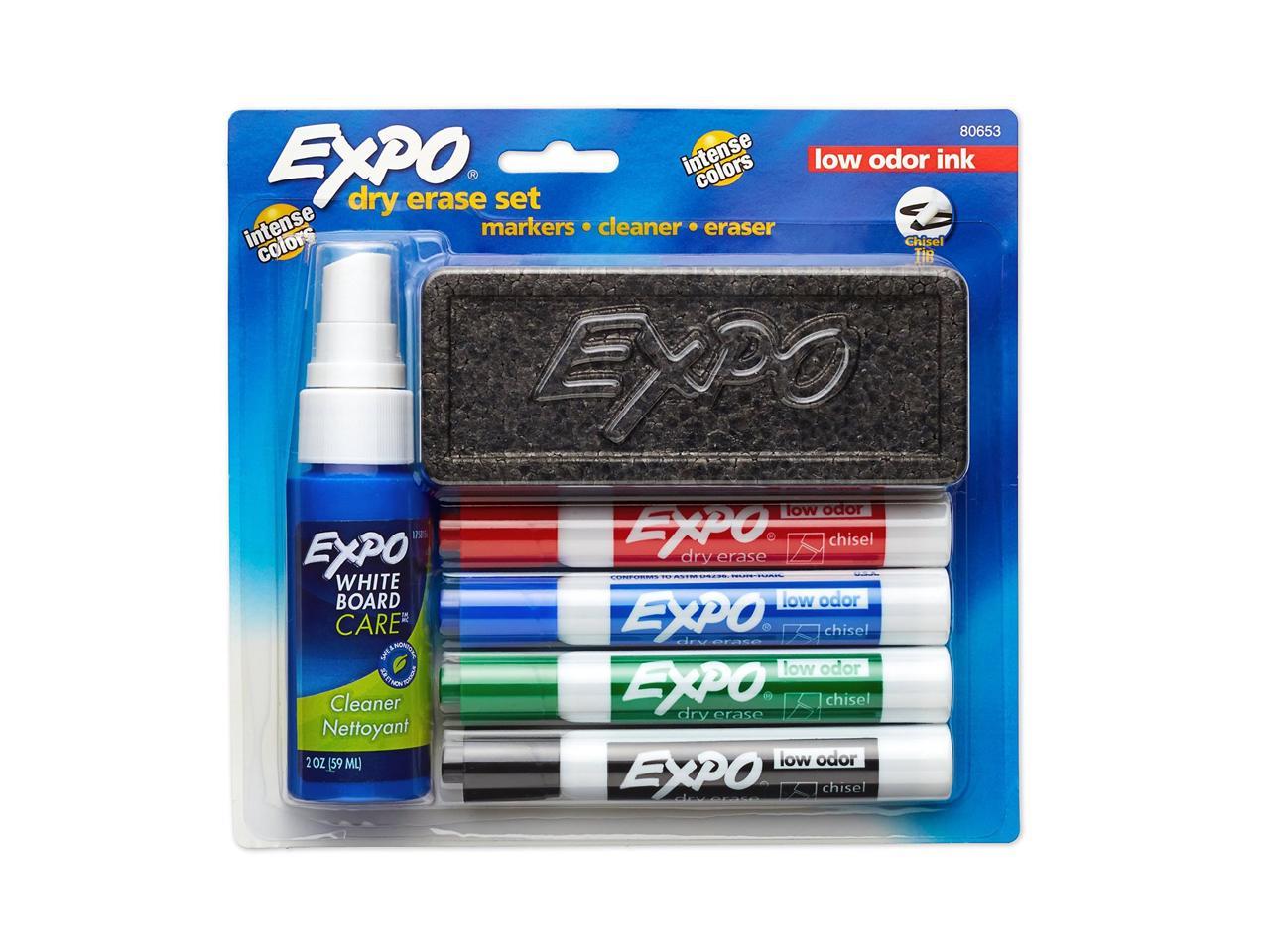 Expo Dry Erase Markers Chisel Tip Low Odor  6  Markers New In Pack 