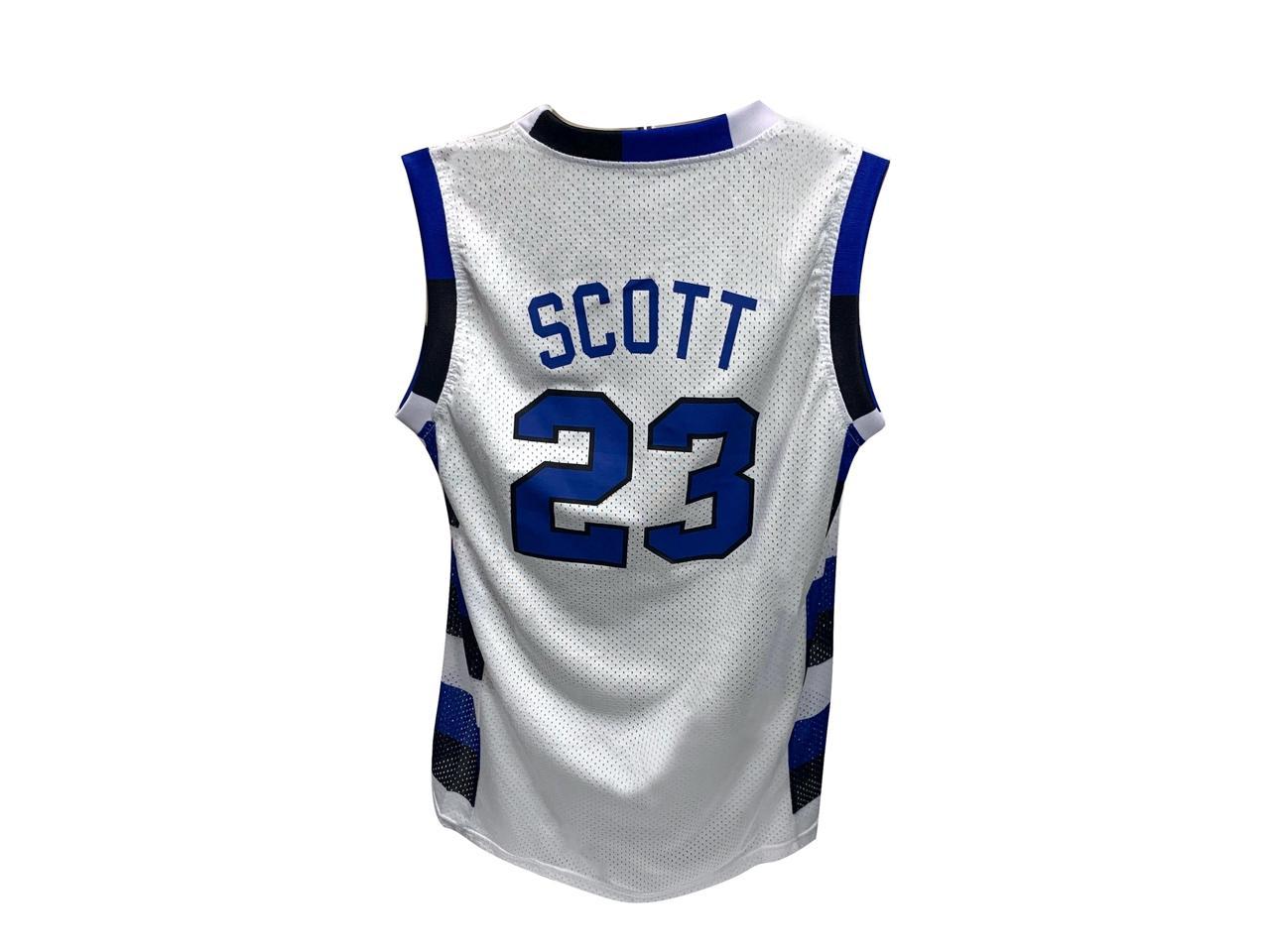 Nathan Scott #23 Ravens Basketball Jersey White One Tree Hill TV Adult Costume 