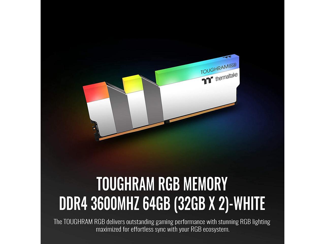 Thermaltake TOUGHRAM RGB 64GB (2x32GB) DDR4 3600MHz C18 1.35V DIMM