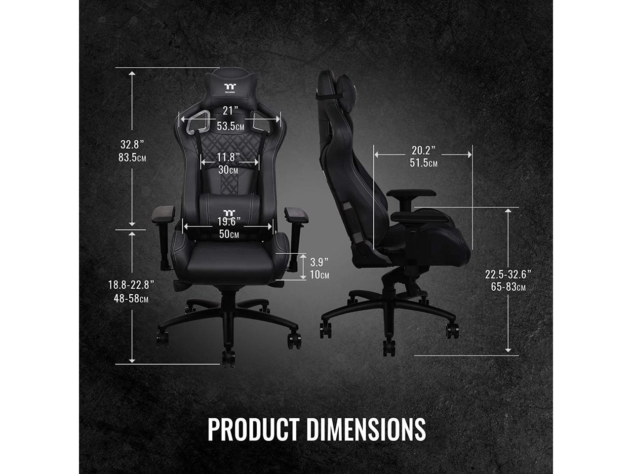 Thermaltake GGC-XFR-BBMFDL-TW X FIT Real Leather Gaming Chair - Newegg.com