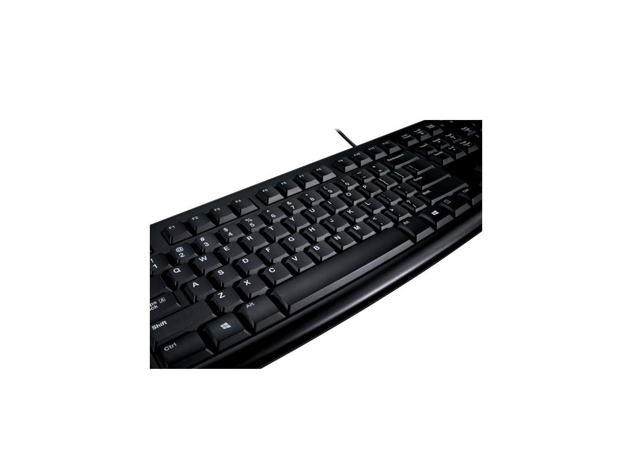 Logitech K120 104Keys USB Wired Classic Spill Resistant KeyboardBlack