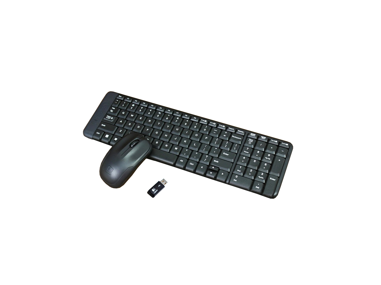 Logitech MK235 2.4GHz Wireless Keyboard and Mouse Combo English/Korean Type 