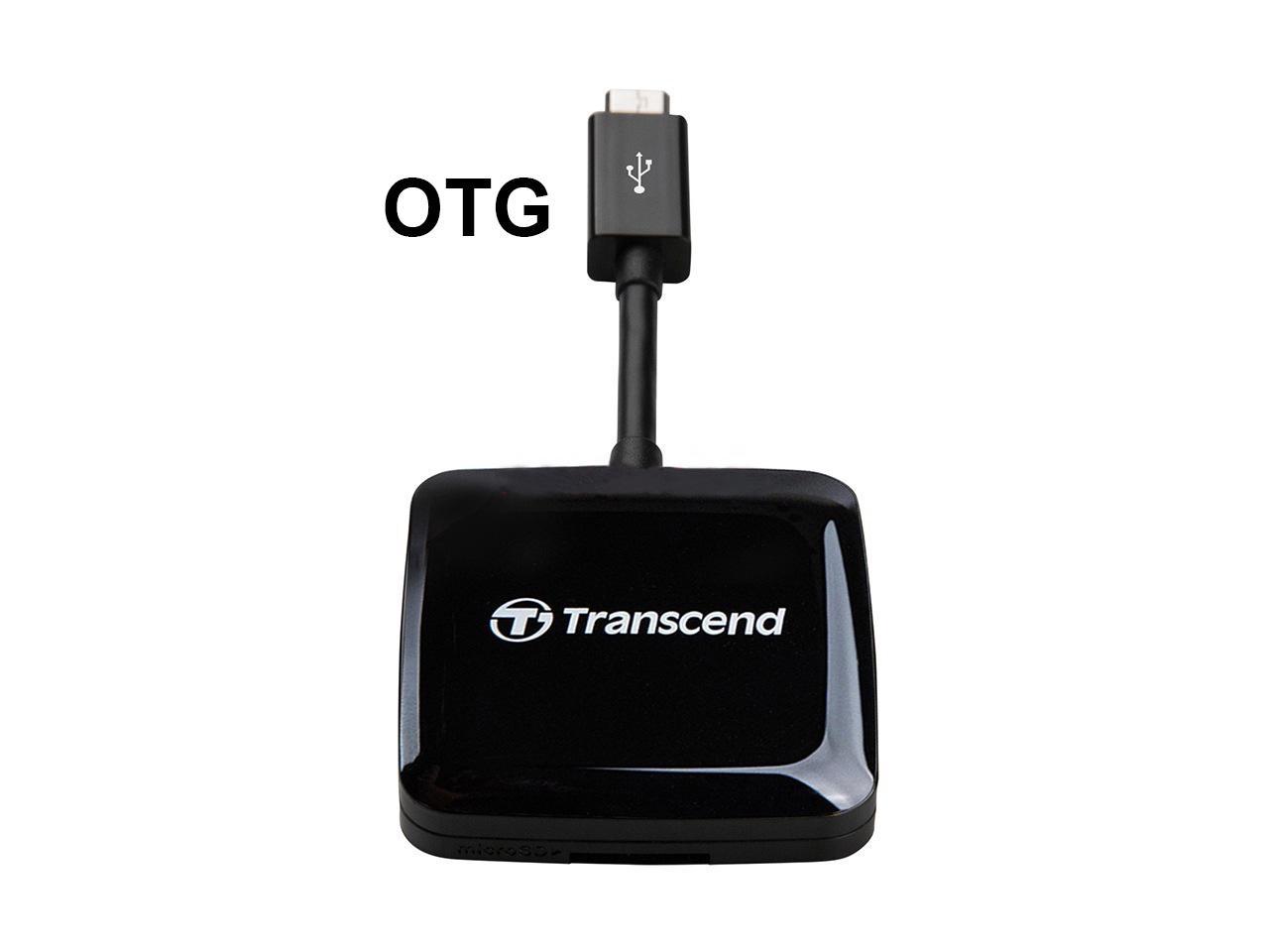 Transcend Lecteur de cartes OTG micro USB OTG  pour appareils sous Android TS-RDP9K 