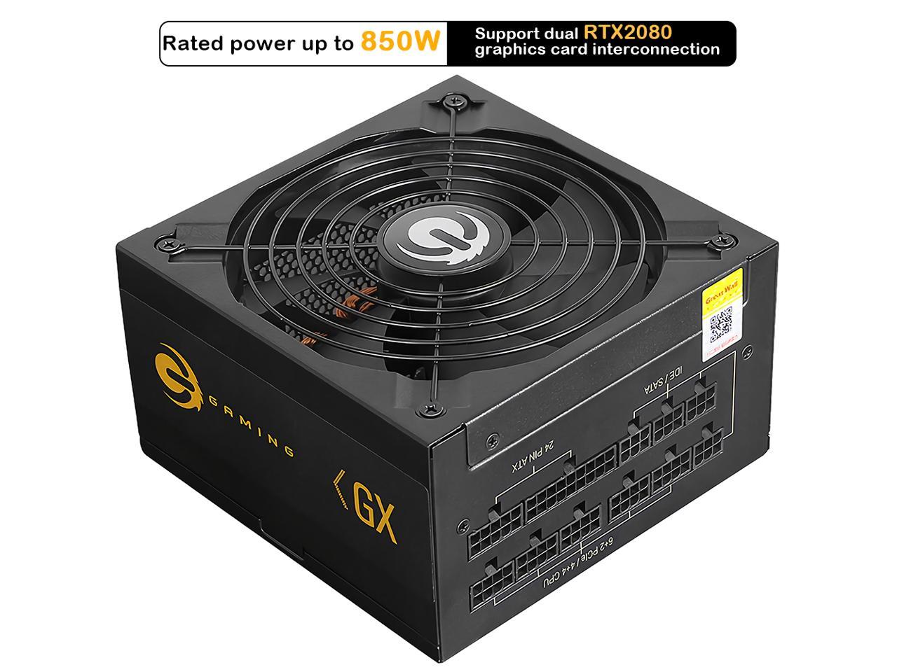 850W PSU Unit Full Modular Power Supply 80 Plus Gold PSU for PC ESport