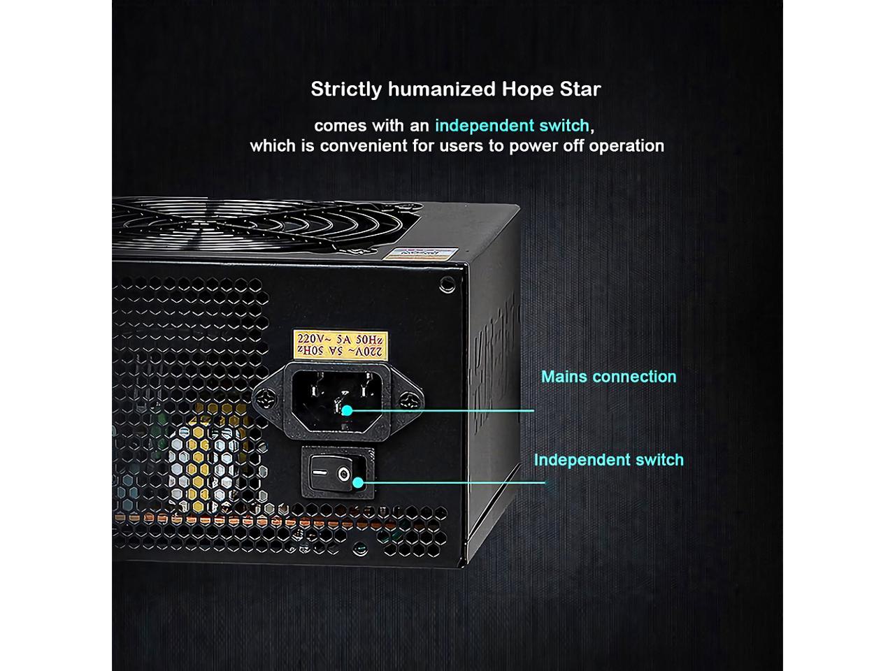 Great Wall PC Power Supply 500W Source 80Plus Gold Bronze 12V ATX PSU