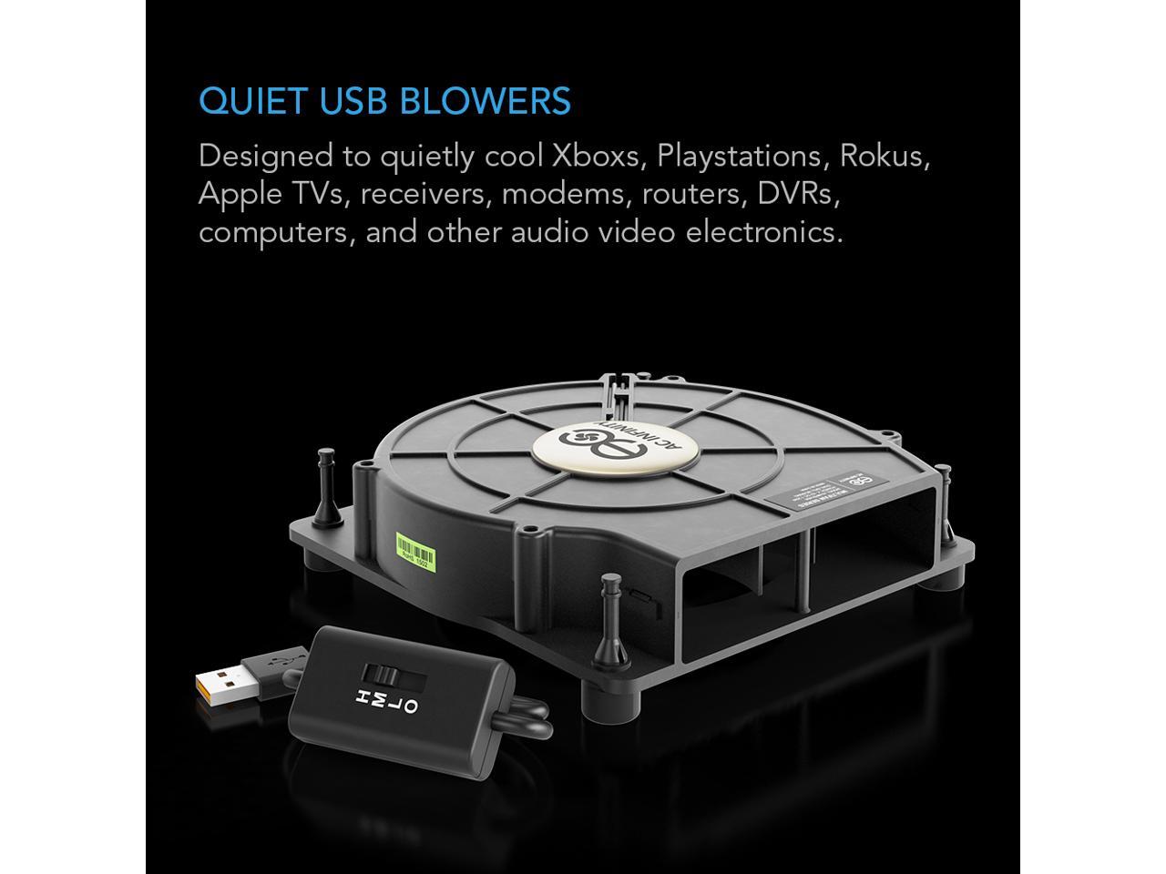 AC Infinity MULTIFAN S2, Quiet 120mm USB Blower Fan with Speed Control