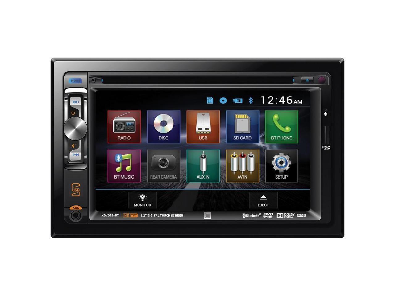 Dual XDVD256BT 2Din 6.2" Car CD/DVD Receiver With Bluetooth