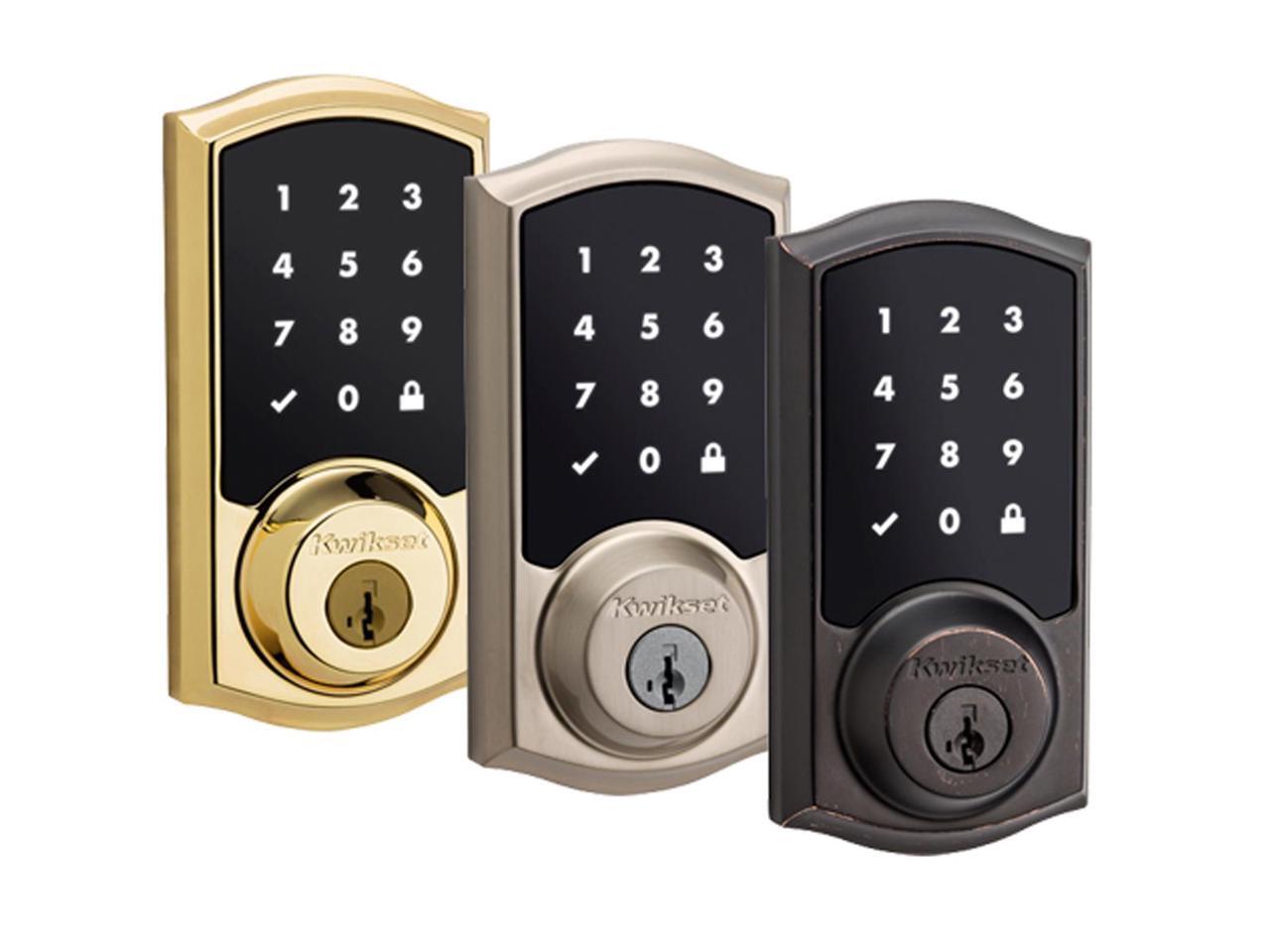 Kwikset SmartCode 916 ZWave Touchscreen Deadbolt with Home Connect