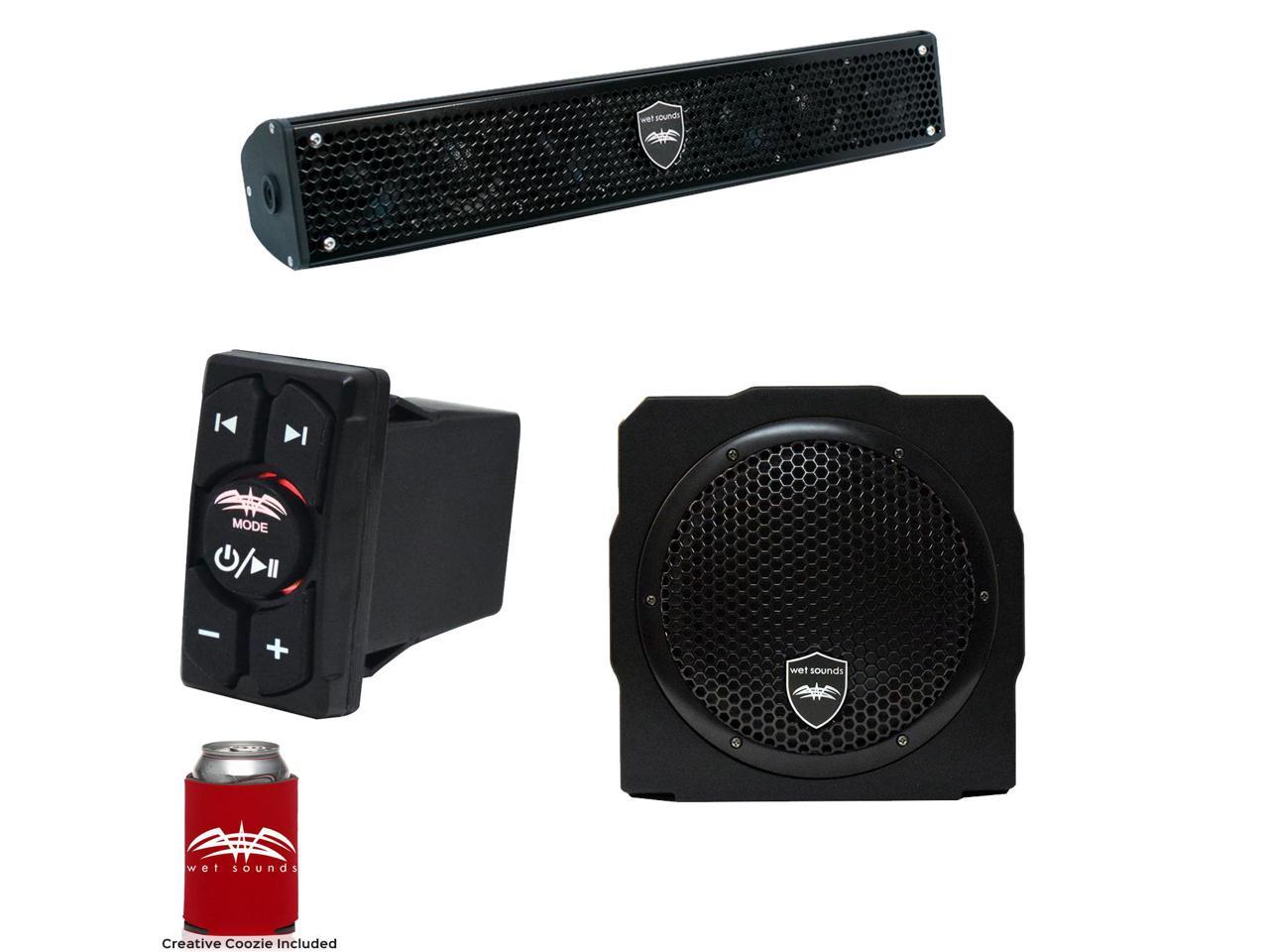 Wet Sounds Stealth 6 Surge Sound Bar w/ WW-BTRS Bluetooth Rocker Switch