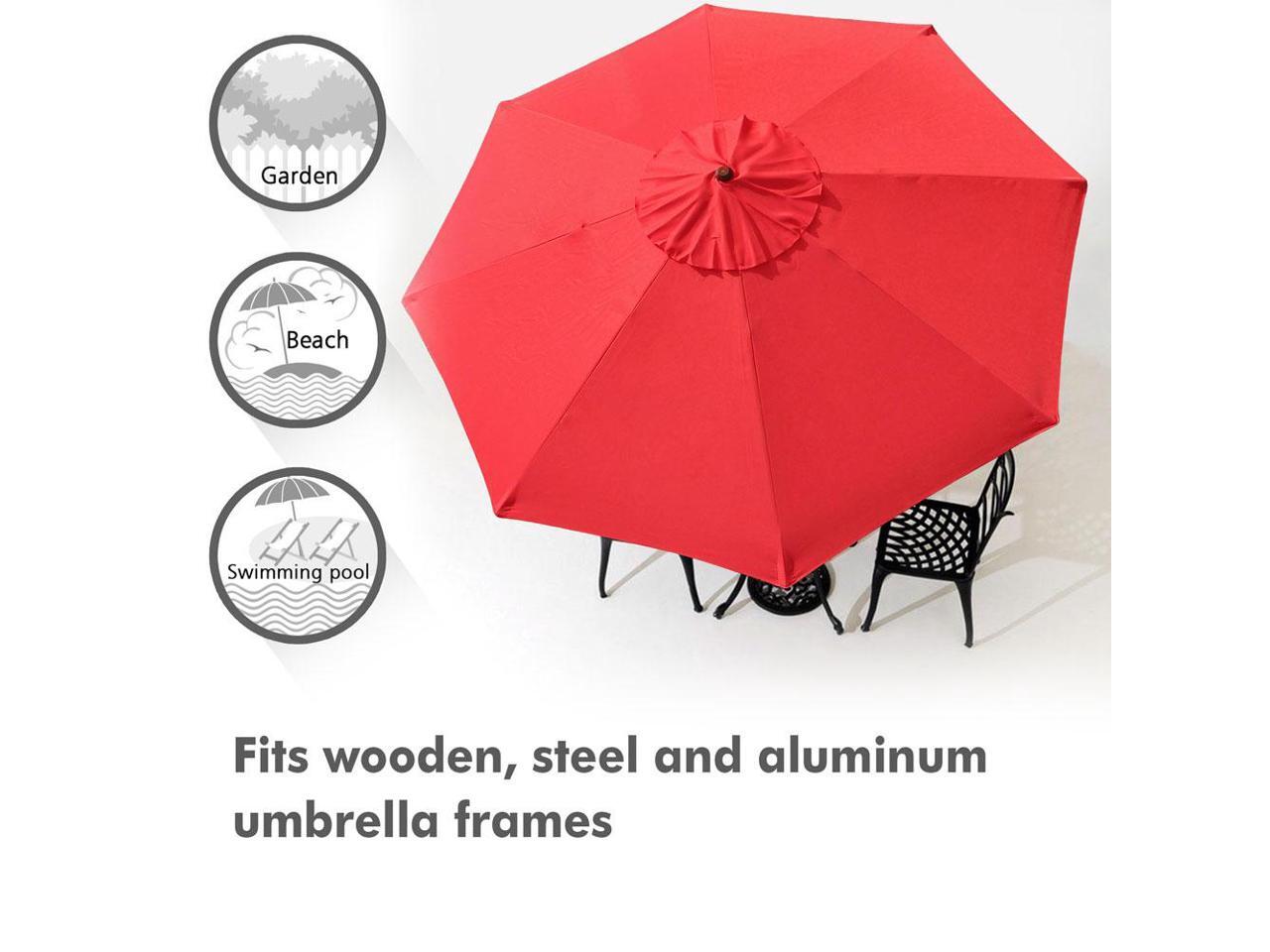 10Ft 8 Rib Umbrella Replacement Cover 