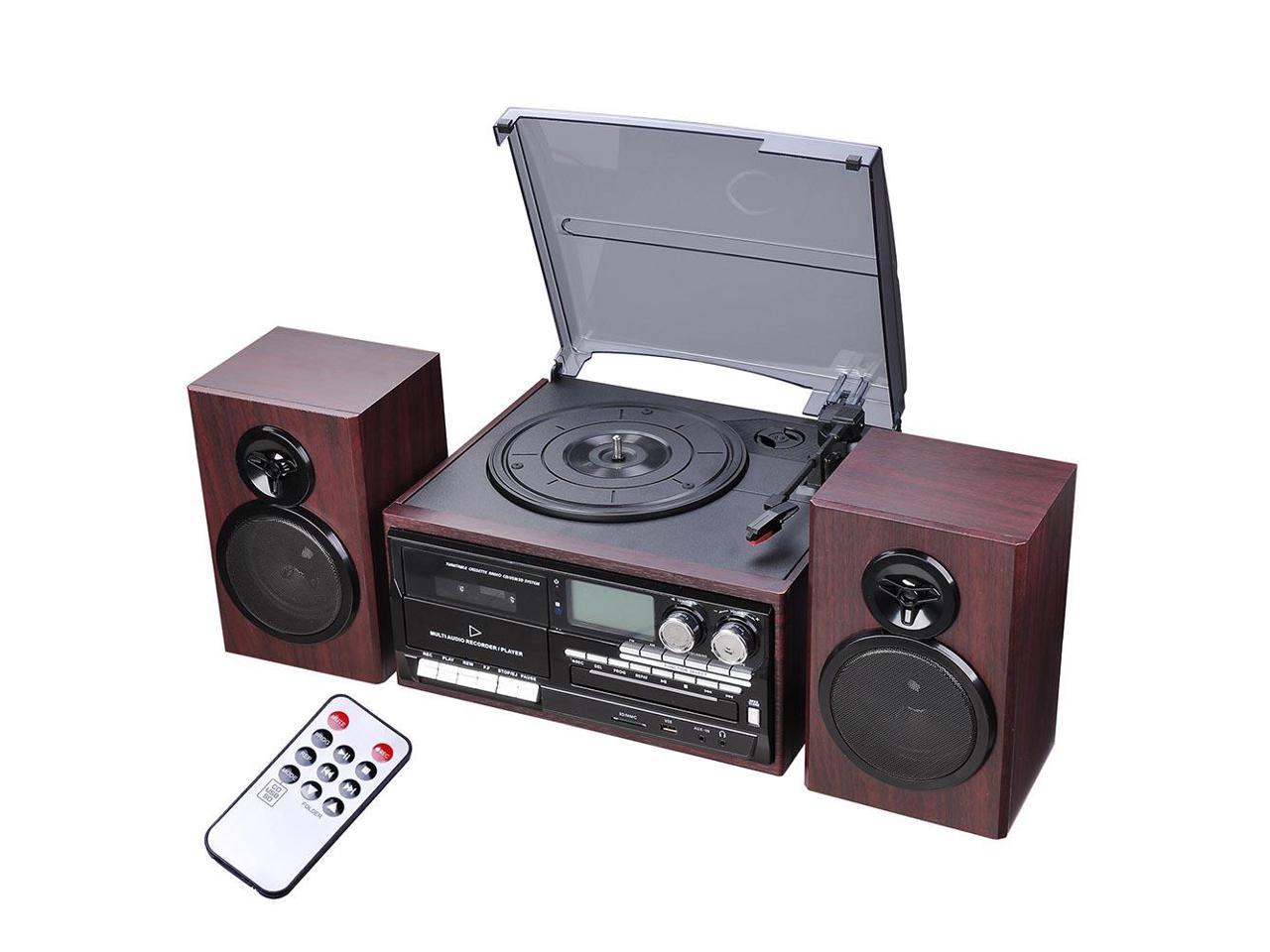 mini stereo system with turntable