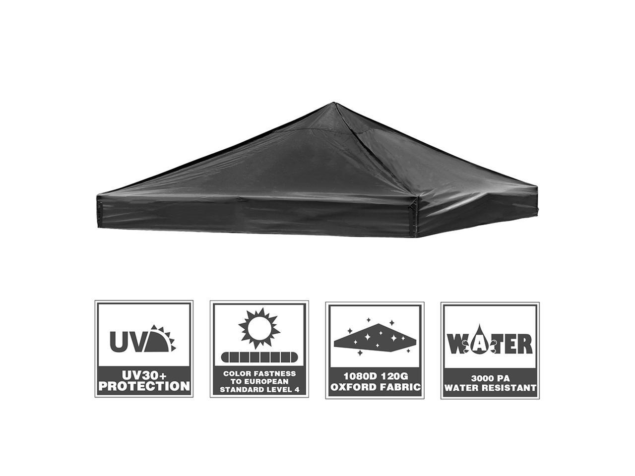 InstaHibit 10x10 Ft Pop up Canopy Top with 4 Sand Weight Bags Outdoor Camping 