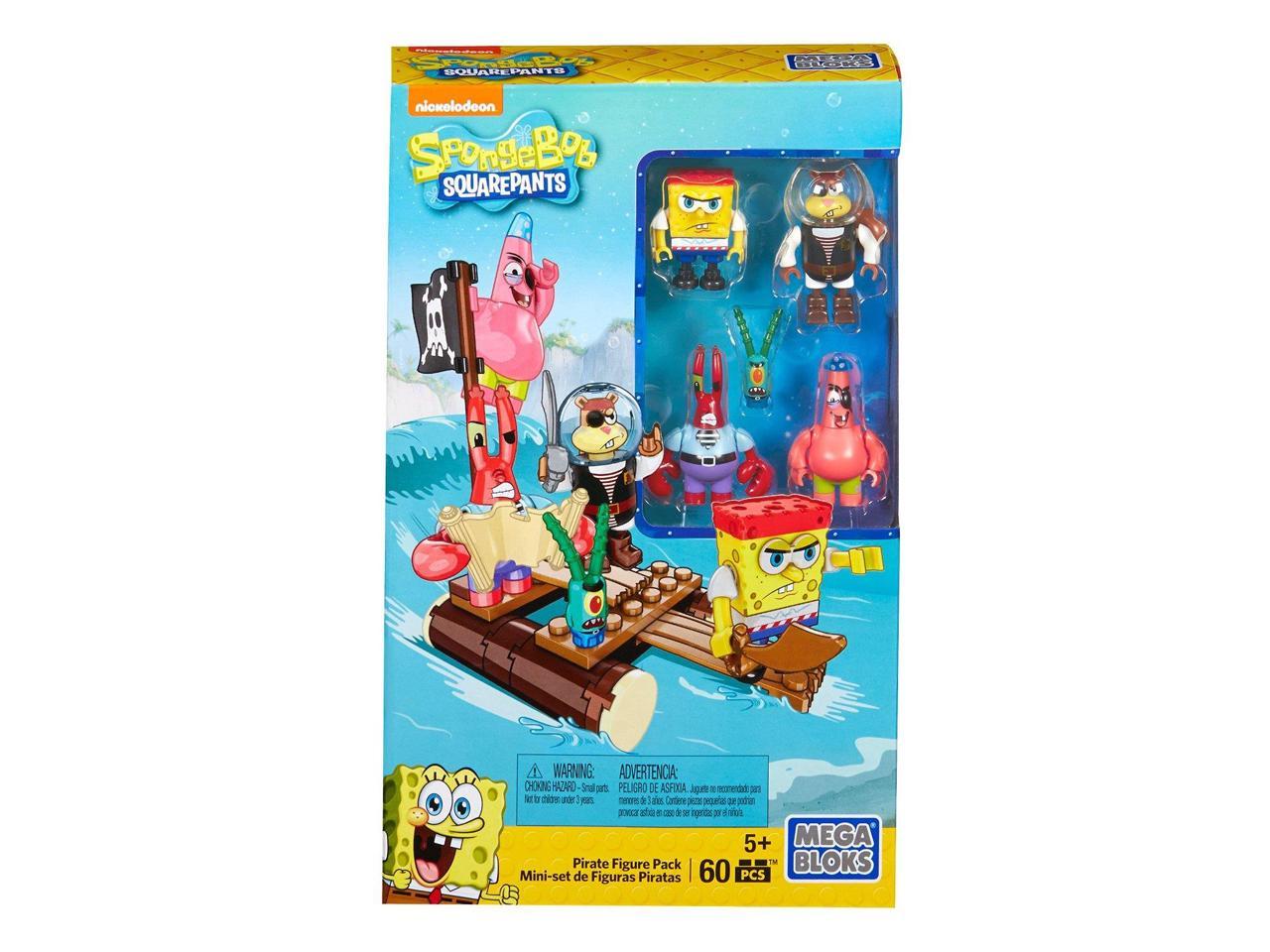 NEW SPONGEBOB SQUARE PANTS PIRATE PLAYS WITH LEGO MINIFIGURE USA SELLER 