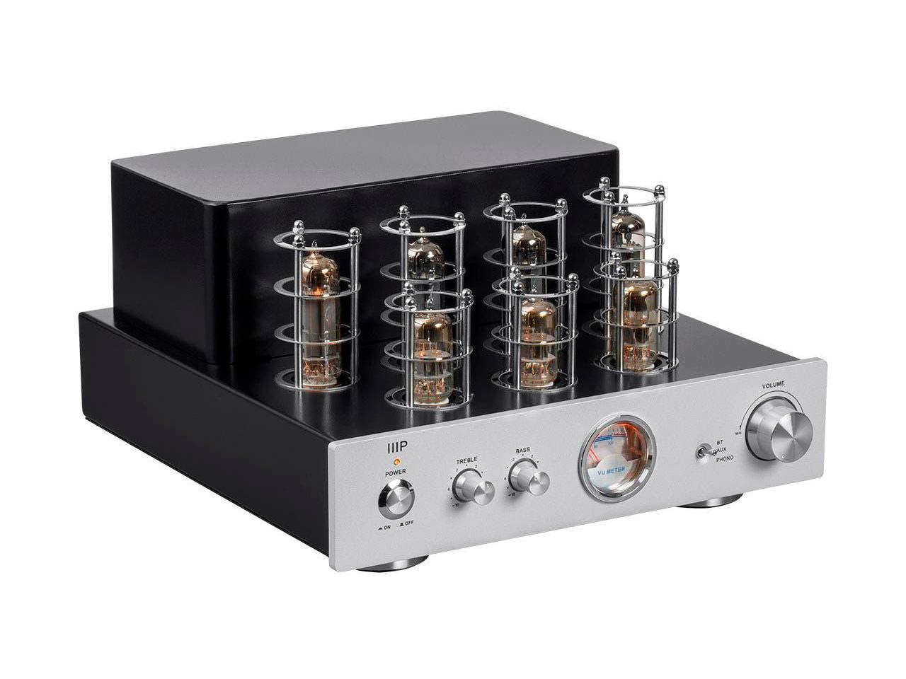 Monoprice Pure Tube Stereo Amplifier with Bluetooth Line and Phono ...