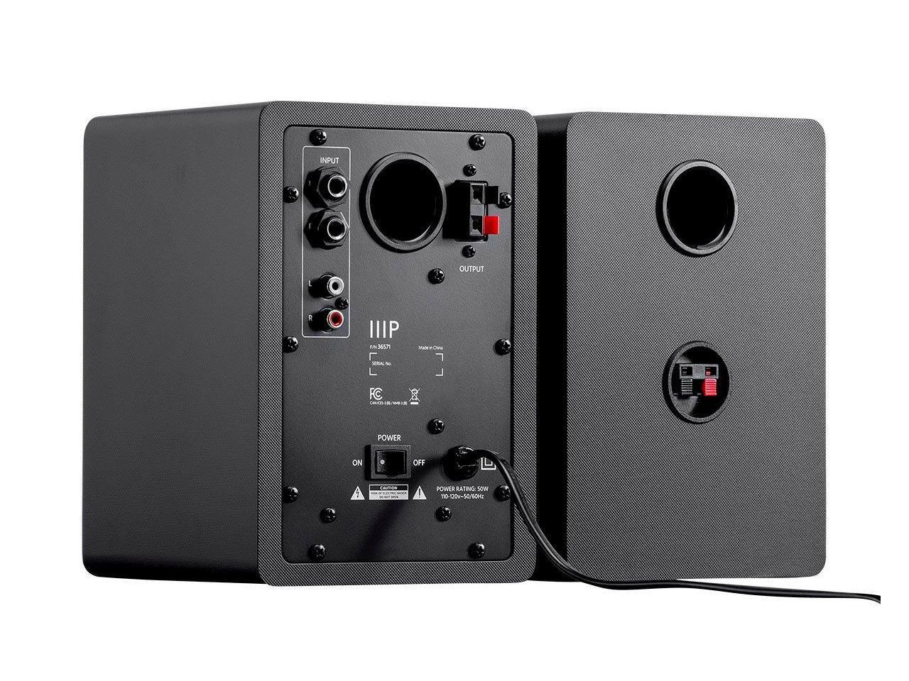 Monoprice DT3 50Watt Multimedia Desktop Powered Speakers, 40 Watts