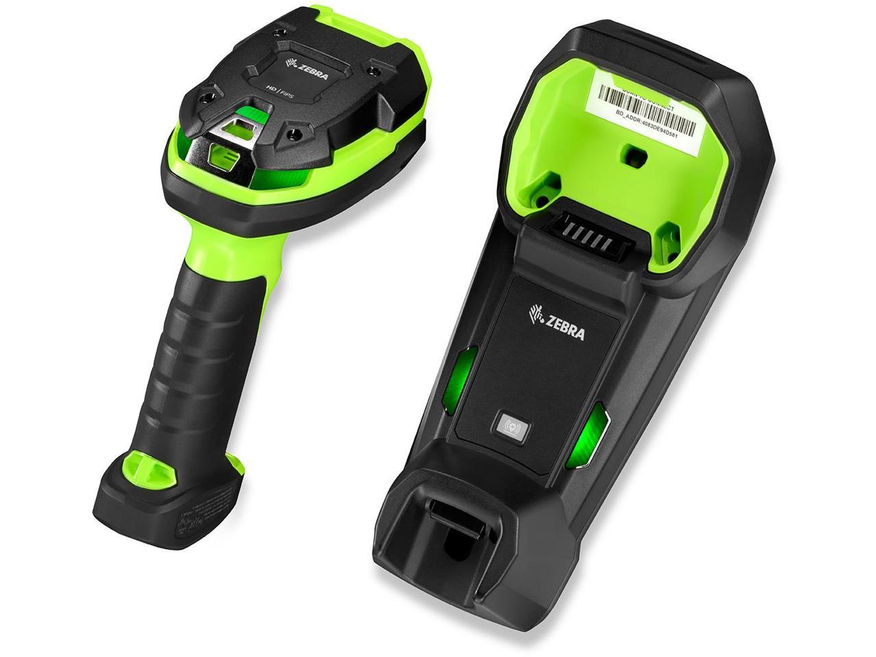 Zebra Ds3678 Hd Ultra Rugged Cordless 1d2d Barcode Scanner And Imager Green Usb Kit No Line 2595
