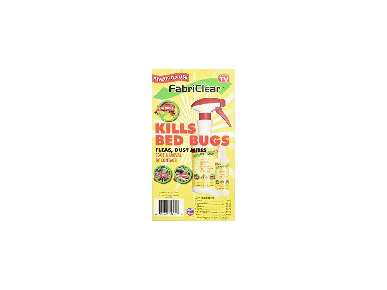FabriClear Bed Bug Spray, 16 oz. w/ Bonus Travel Spray 2 oz.