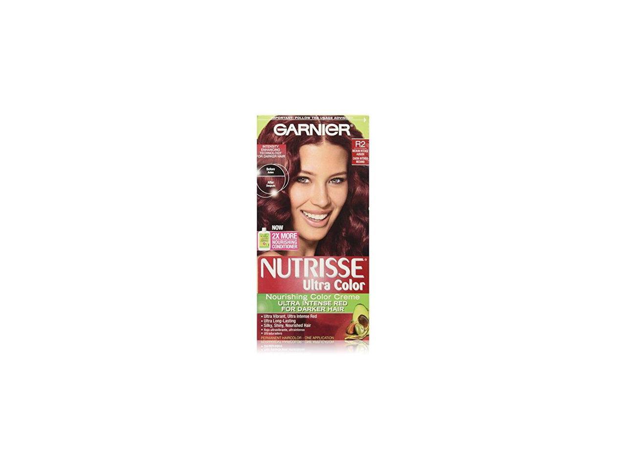 Garnier Nutrisse Haircolor R2 Medium Intense Auburn Nourishing Color Creme P Newegg Com