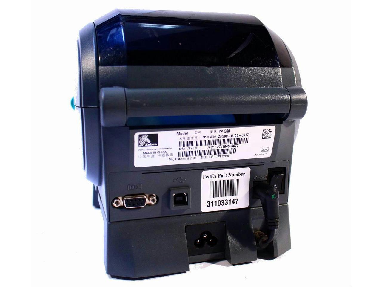 Refurbished Zebra ZP500 PLUS ZP50001030017 DIRECT THERMAL BARCODE