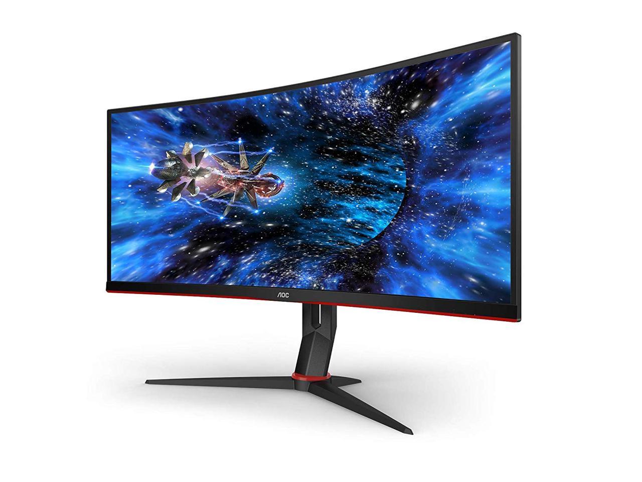 Aoc Cu G X Curved Frameless Immersive Gaming Monitor Ultrawide Qhd X Va Panel