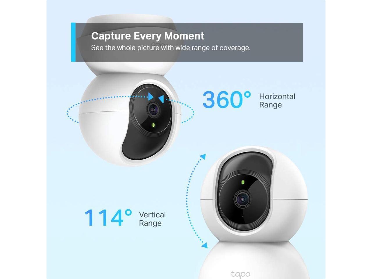 TPLink Tapo Smart Cam Pan Tilt Home WiFi Camera Wireless Indoor