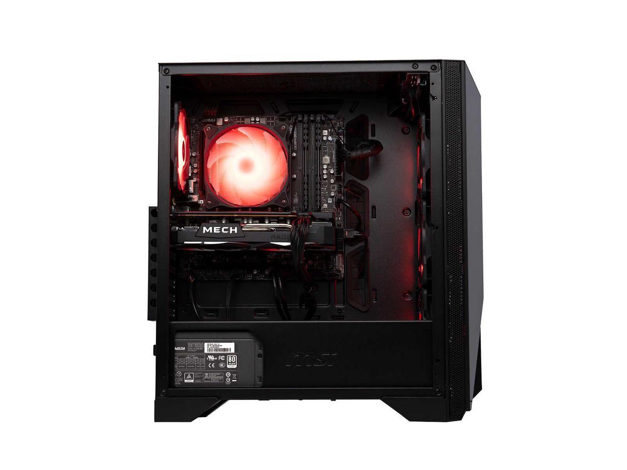 MSI Aegis ZS Gaming Desktop - AMD Ryzen R7-5700G - AMD Radeon RX 6600 ...