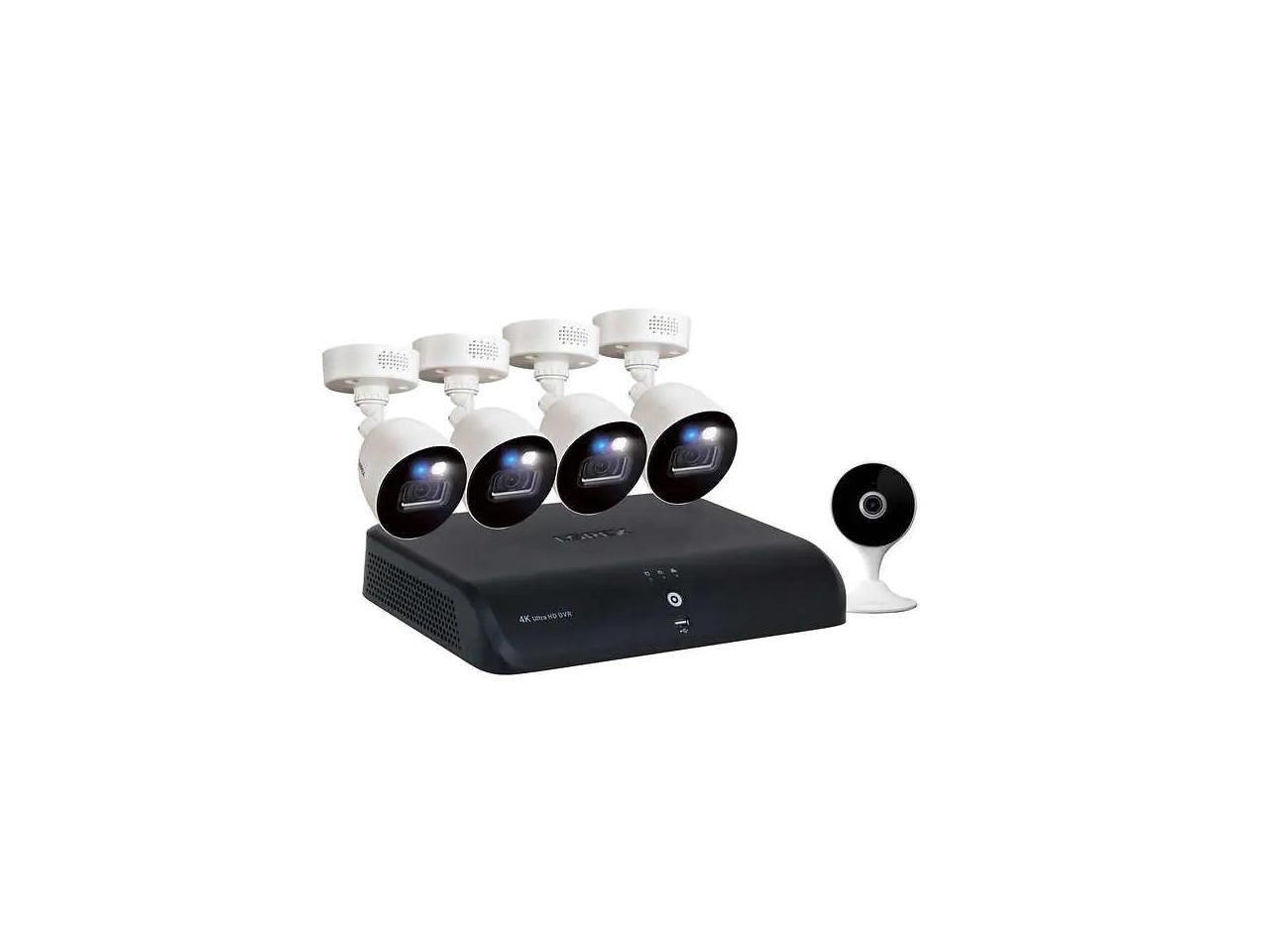 Lorex 4K Fusion DVR Wired Security System with Dual Warning Lights ...