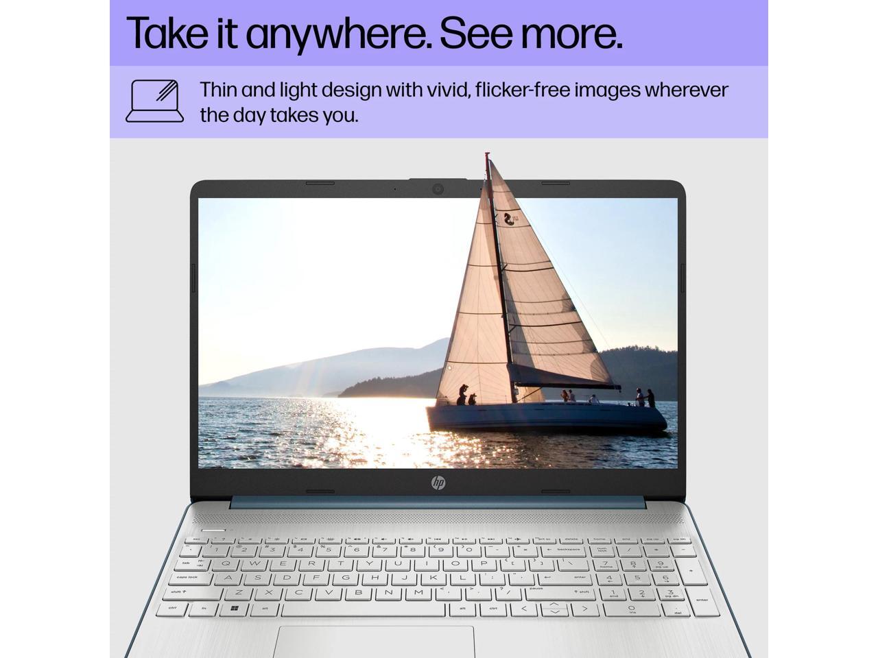 Hp 15 6 laptop intel core i3 1115g4 8gb ram 256gb ssd spruce blue