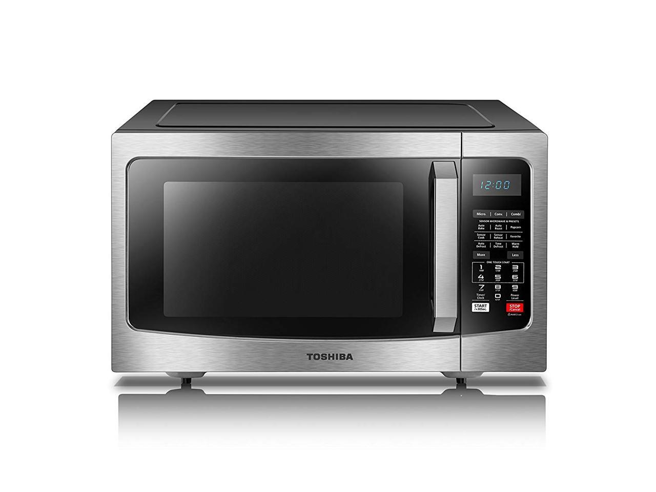 Toshiba EC042A5CSS Microwave Oven with Convection Function Smart Sensor and LED Lighting, 1.5
