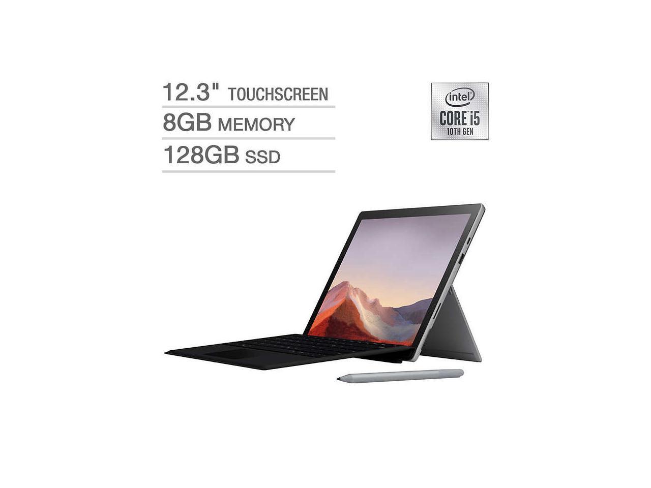 Microsoft Surface Pro 7 Bundle 10th Gen Intel Core I5 2736 X 14 Display Windows 10 Platinum Laptop Notebook Pc 128gb Ssd 8gb Memory Newegg Com