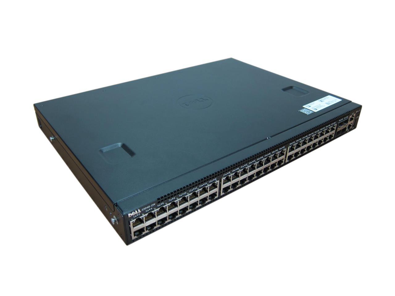 Refurbished Dell S3048ON 48Port 1GbE 4x 10GbE SFP+ Switch 2x PSU