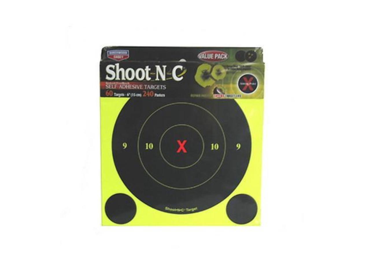 rifle airgun target practice x 5 packs Birchwood Casey Shoot N C Targets 1" 