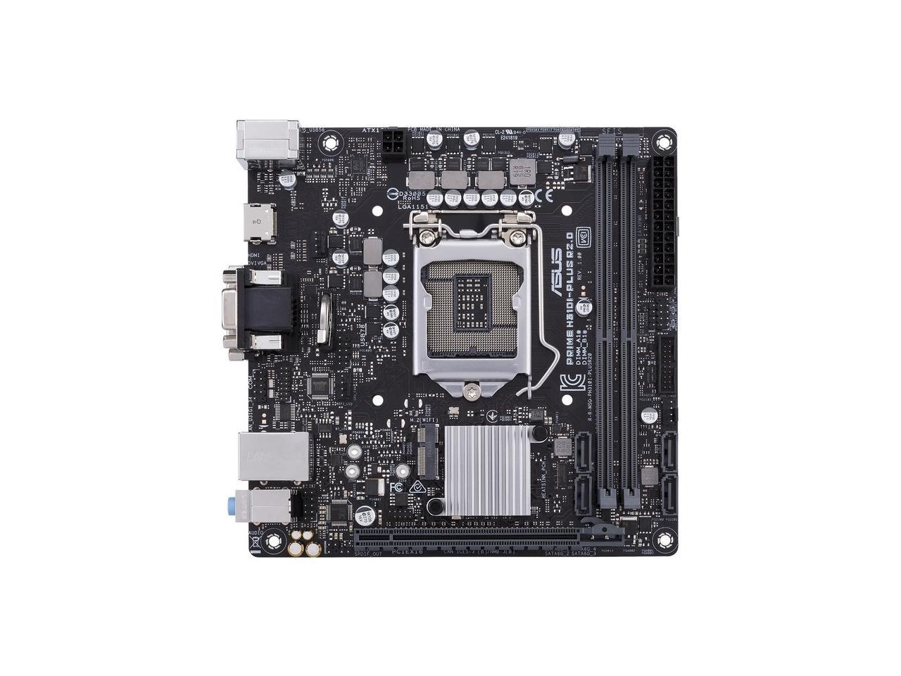 Asus Prime H310i Plus R2 0 Csm Lga 1151 Mini Itx Intel Motherboard Newegg Com