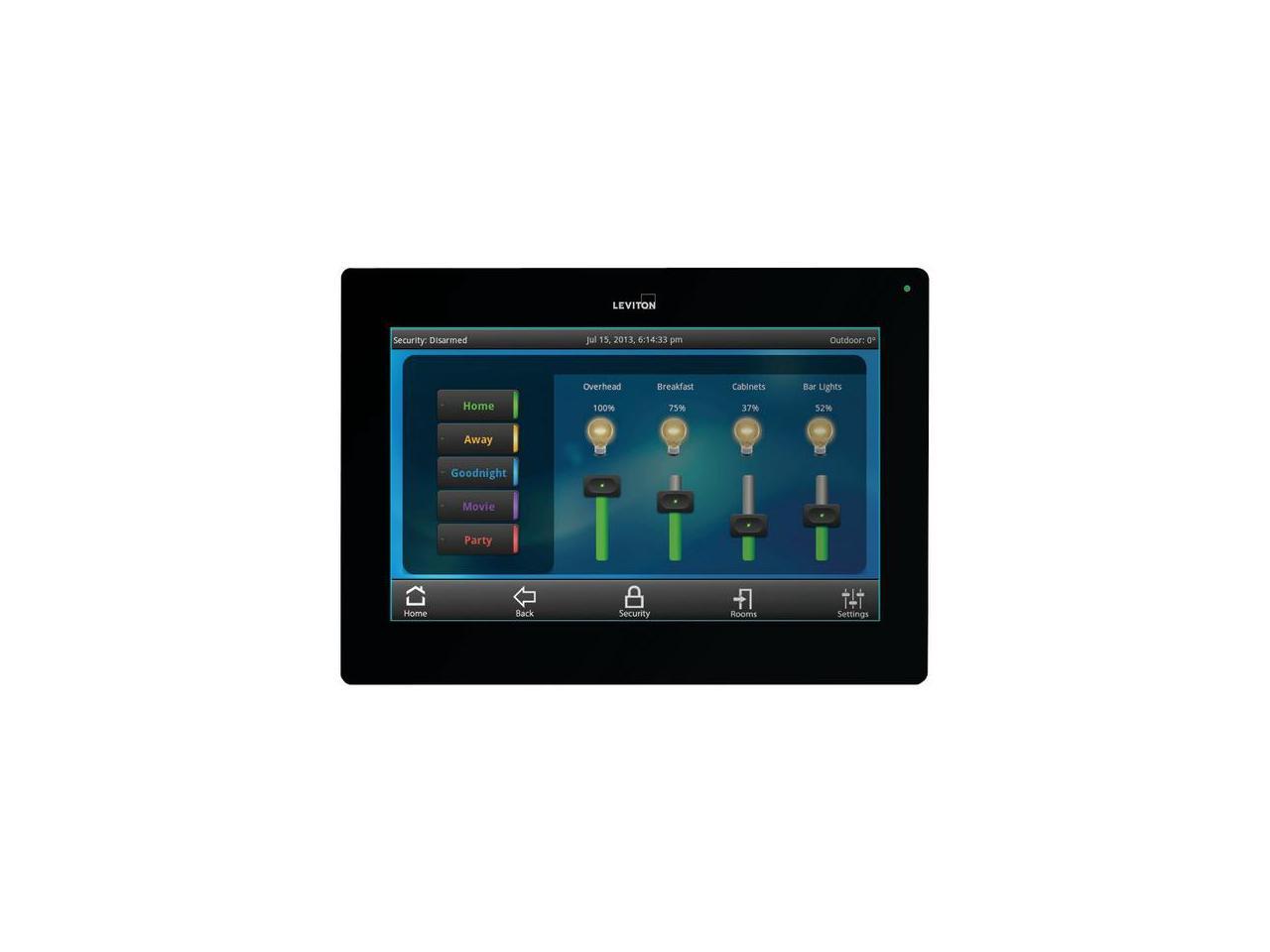 Leviton OmniTouch 7 Security & Automation Color Touchscreen, Black ...